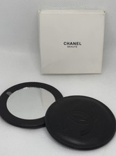 Chanel Beaute Black Compact Mirror Dual Sided Twist Open CC logo 2026 VIP RARE