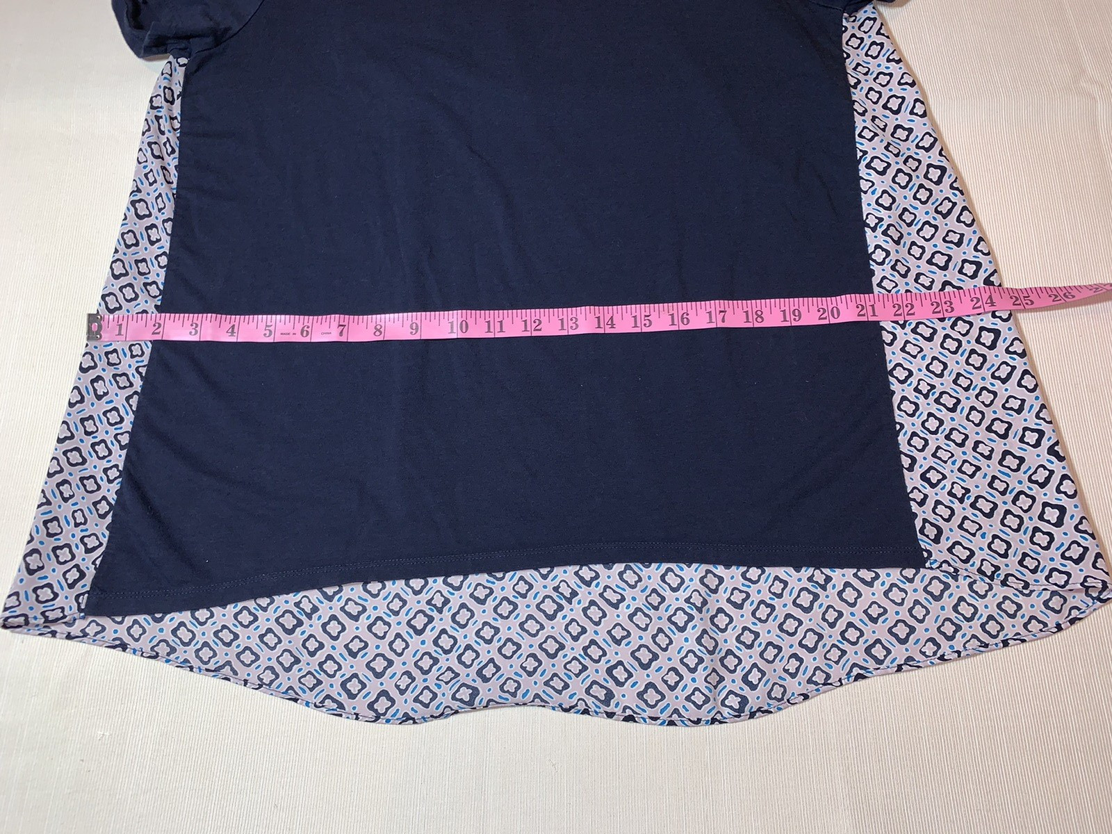 Loft Outlet SOLID NAVY FRONT Print BACK Short SLE… - image 10