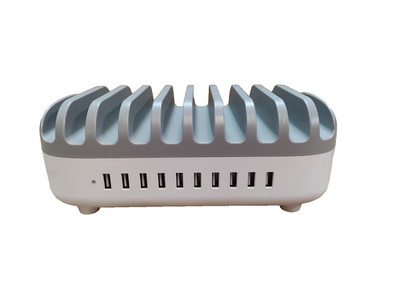 NTONPOWER NUK-10P 10-Port USB Charger 120W 24A Fast Charging Station Hub (12B-B1