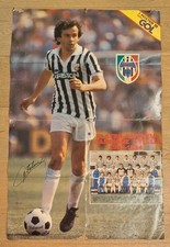 Platini / Juventus Campione D'Italia 1983-84 Poster Gigante Super Gol. 84x54 Cm