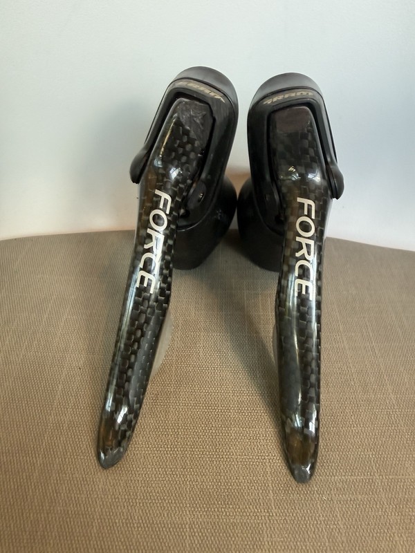 SRAM Force 2x10 Speed Road Bike Shifters Brake Levers, Set, Double Tap Carbon