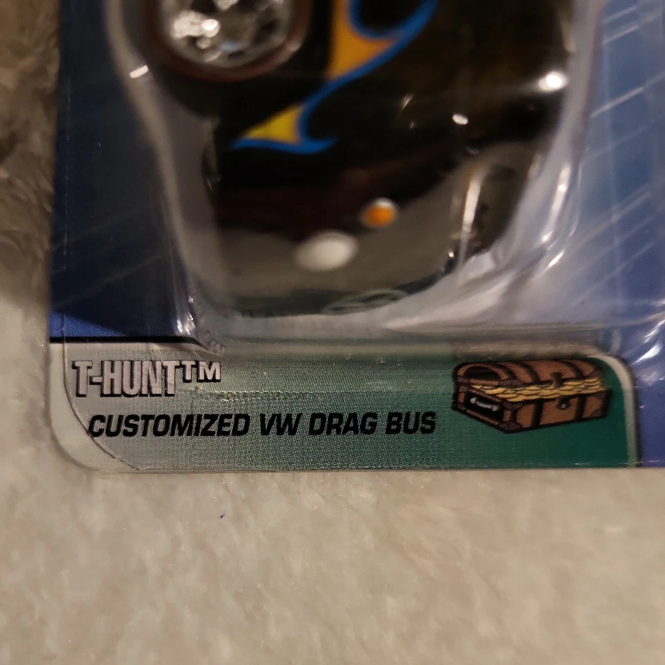 Autobús de arrastre VW personalizado Hot Wheels # 13 de 12 Treasure Hunt 2005 propiedad de adultos Foto 2 de 4