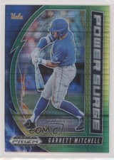 2020 Prizm Draft Picks Power Surge Green & Yellow Hyper Garrett Mitchell 07rd