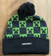 Minecraft Creeper Big Boys Youth Knit/Fleece Hat Beanie OSFM