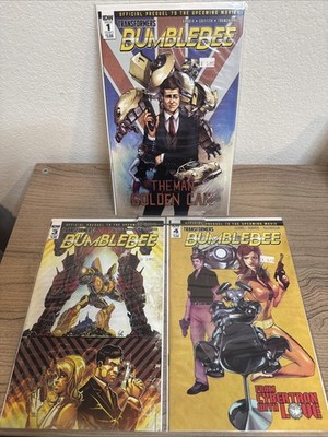 TRANSFORMERS BUMBLEBEE 1, 3, 4 IDW COMIC Lot - Prequel to Bumblebee Movie