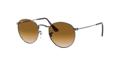 Ray-Ban RB 3447N round metal gunmetal clear gra 004/51 Sunglasses