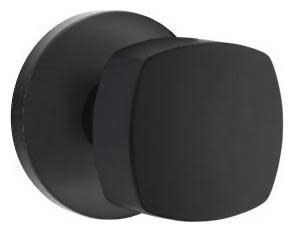 Emtek Freestone Non-Turning Dummy Door Knob Set in Black - 5059FRK