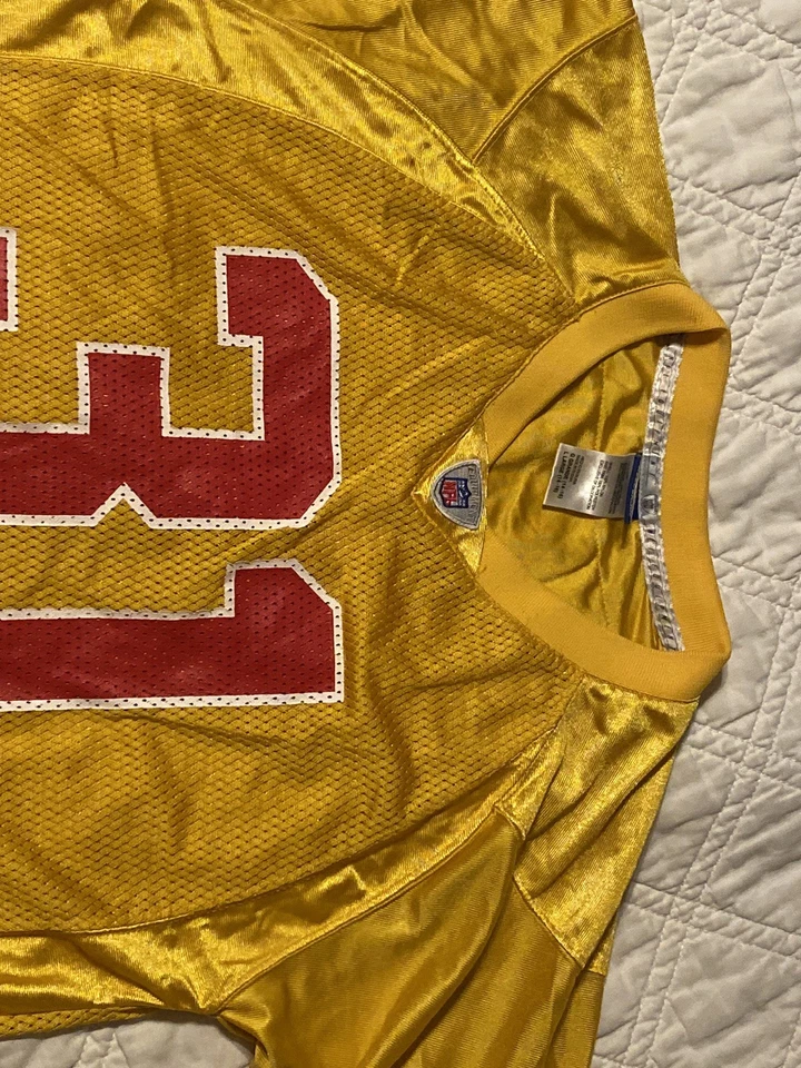 锐步堪萨斯城酋长队牧师福尔摩斯青年球衣,尺寸 L 黄色  — 第 3/4 张图片