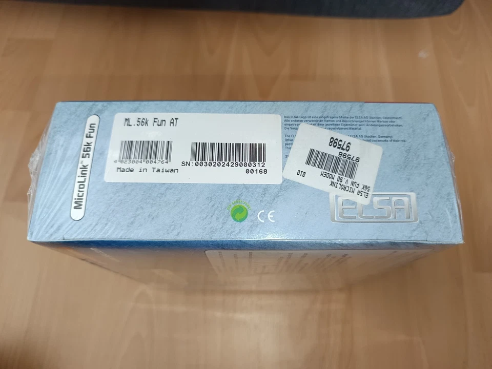 NEU Elsa MicroLink 56k Fun Analog Modem Transparent grün Vintage OVP - Bild 3 von 4