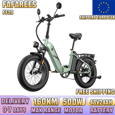FAFREES FF20 48V24AH Klapprad Elektrofahrrad 20Zoll Fatbike Stadt-Pendlerfahrrad
