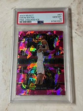 EMONI BATES - 2023 PANINI SELECT PINK CRACKED ICE ROOKIE /99 PSA GEM MINT 10!