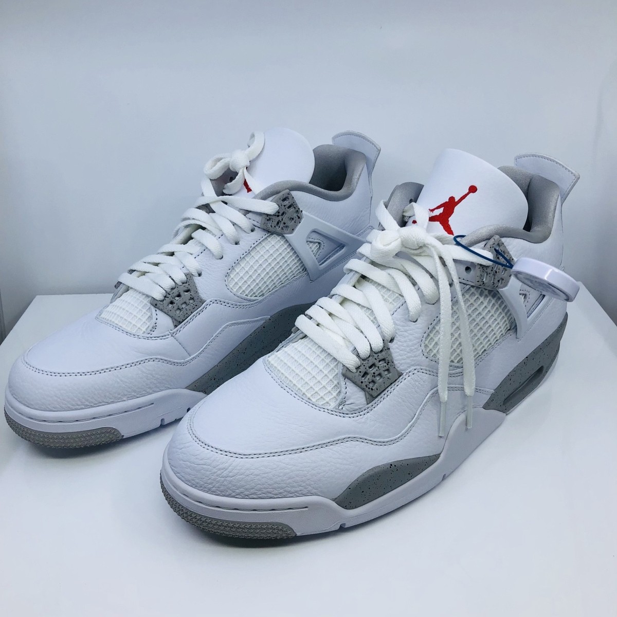 New Nike Air Jordan 4 Retro White Oreo (2021) Men display picture 2