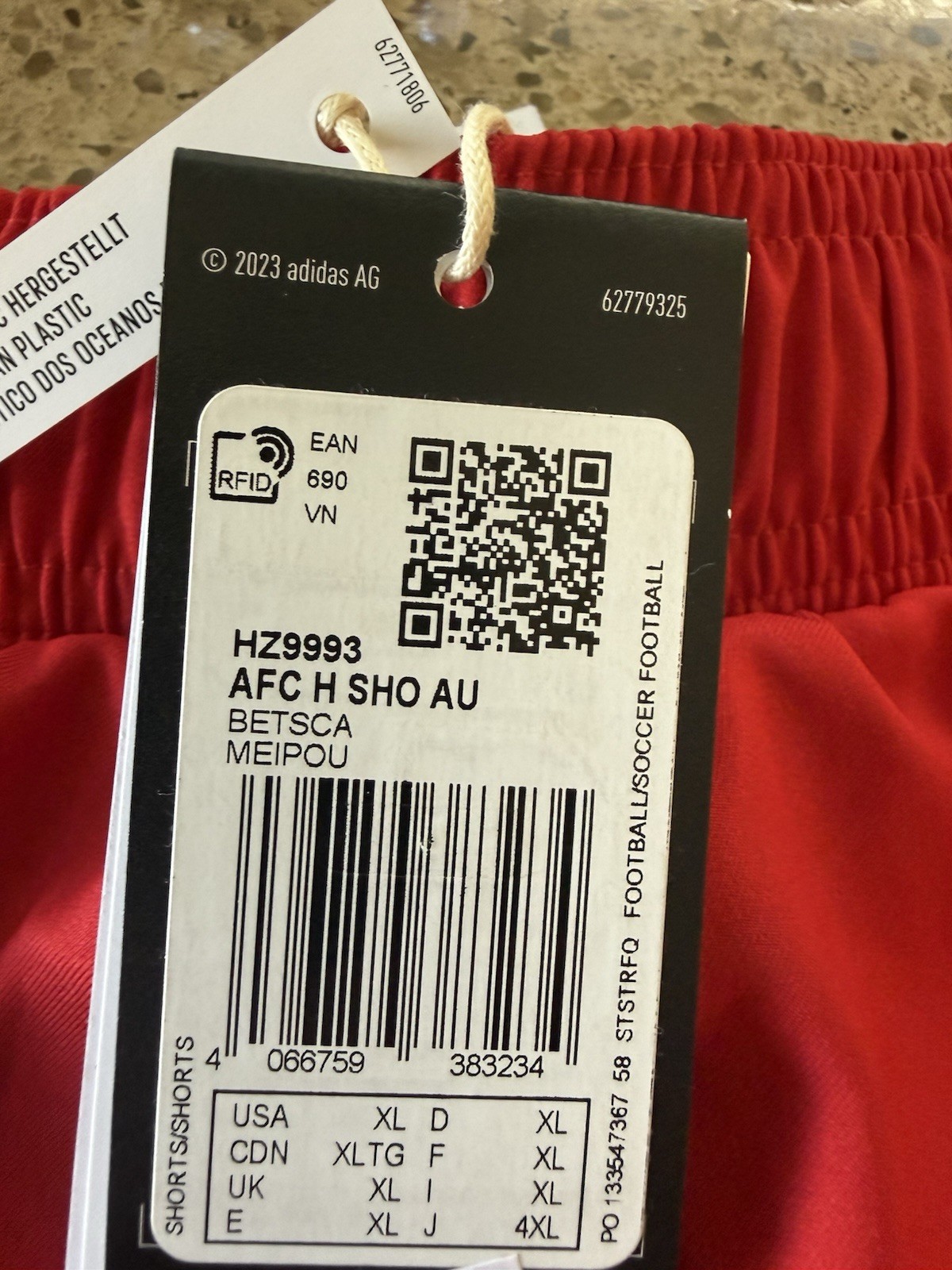 Arsenal FC 23/24 Authentic Adidas Home Change Red Soccer Football ...