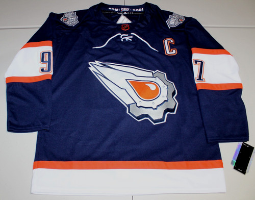 NHL Edmonton Oilers Connor McDavid #97 Reverse Retro Sewn Jersey Sz 52 Large NWT