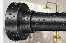 Shower Curtain Rod 34-96 Inches 2.8-8ft , Adjustable Shower Rod No Drilling, ...