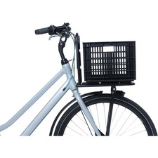 Basil Bicycle MIK Medium 29.5L City Urban Recycled Front Rack Bike Crate | Black