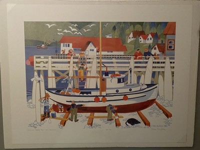 GETTING READY FOR THE SEA | Rie Munoz | Limited Edition Numbered | Ed 950 | #531