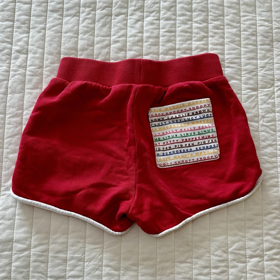 Pantalones Cortos Hanna Anderson Snoopy Peanuts Estilo Vintage Rojo Niñas Talla 110 5Y Foto 2 de 4
