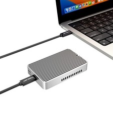 TB5 80Gbps M.2 NVMe SSD Enclosure, USB4 v2.0 with Thunderbolt 5/TB4 Transfer ...