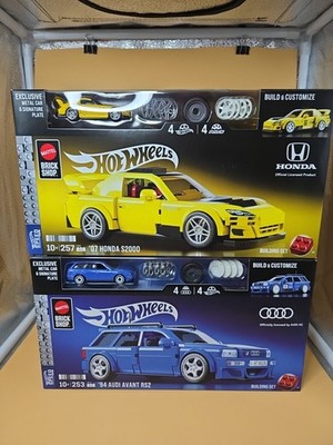 Hot Wheels Mattel Brick Shop Audi Avant RS2 & '07 Honda S2000