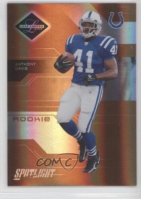 2005 Leaf Limited Spotlight Bronze 3/100 Anthony Davis #155 Rookie RC d4y