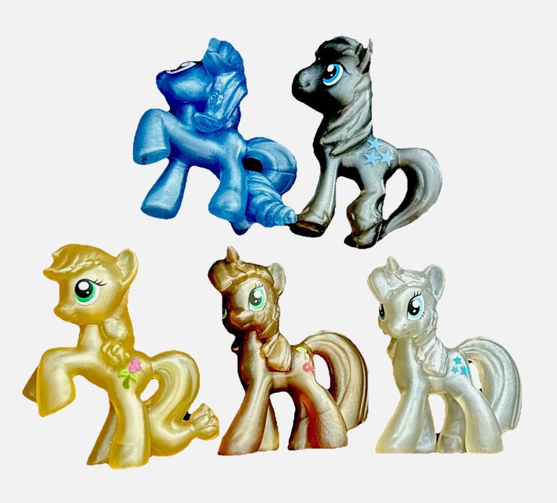 2019 MY LITTLE PONY SHIMMER 1.5” MINI FIGURES HASBRO MINI TOY MIXED LOT OF 5