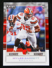 2017 Panini Playoff Myles Garrett #242 Kickoff Rookie #058/299 Card. rookie card picture