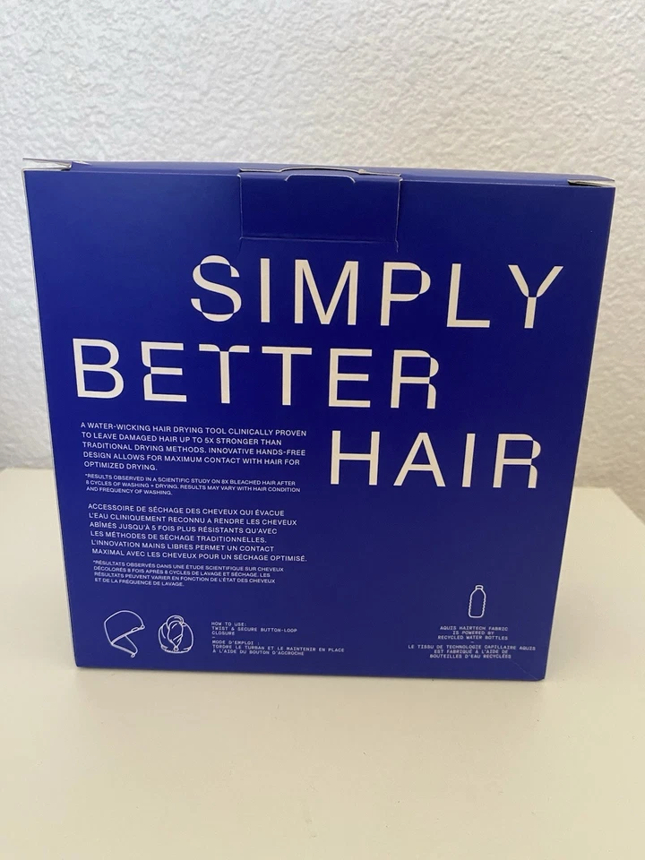 Herramienta de secado de cabello Aquis Hair Wrap, absorbente de agua, ultra absorbente  Foto 2 de 3