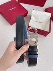 Salvatore Ferragamo Gancini Men's Reversible Leather Belt