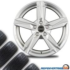 4x Alu Ganzjahresreifen Kompletträder für VW Golf 7 VII Reifen 205/55R16 Hankook