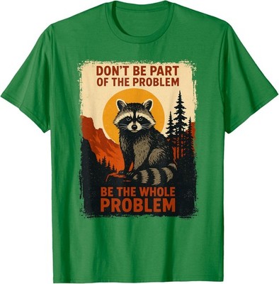 Funny Raccoon Nature Wildlife Outdoor Graphic Unisex T-Shirt