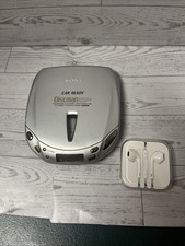 Sony Discman ESP2 CD Player Model D-E456CK Tested Working W/ New Apple Earbuds