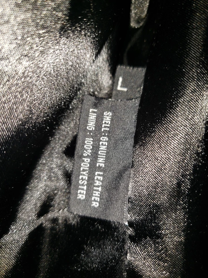 Winlit Chaqueta Cuero Negro Mujer Grande L Vintage Raro En Perfecto Estado Foto 4 de 4