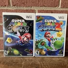 Super Mario Galaxy 1 and Super Mario Galaxy 2 (Nintendo Wii) Complete w/ Manual