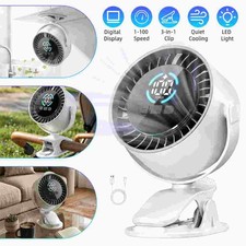 Mini Cooling Fan Clip On Desk Table Office Stroller Camping USB Rechargeable New