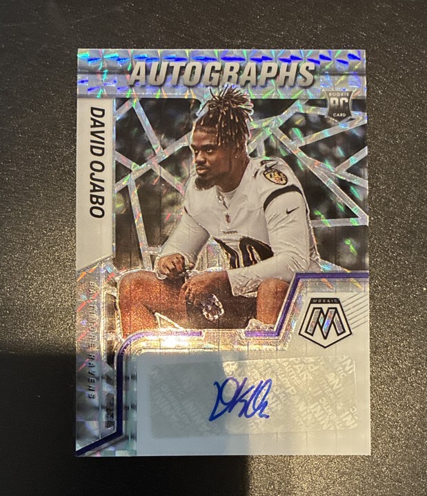 David Ojabo Panini Mosaic Rookie Autograph Mosaic #RAMDO Base