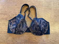 SOMA Midnight Skies 36D Plunge With Sequin Lace Bra Underwire NEW