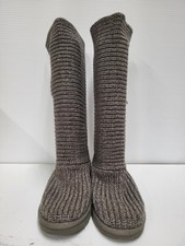 UGG Classic Cardy Boots Womens Size 9 Knit Button Tall Cozy Winter Shoes
