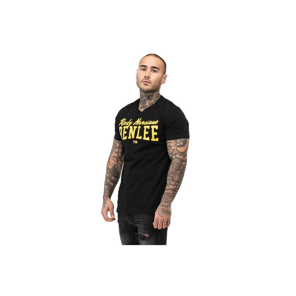 BENLEE Herren T-Shirt Schwarz mit Logo Kurzarm Baumwollshirt Regular Fit 4490₽