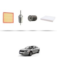 Hoffcar Wartungskit - 4 Filter Kompatibel Mit Ford Fusion 1.6 74Kw Ab 2002