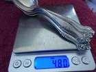 5 Sterling Silver Soup Spoons  Towle Canterbury  S. Kind & Sons  4.80 OZ