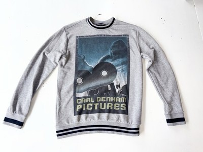 Dolce & Gabbana French Terry Sweatshirt Herren grau Langarm Größe 48 