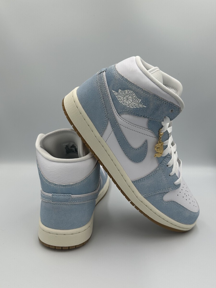 Size 7 - Air Jordan 1 Mid Denim W | eBay