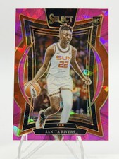 2025 Panini Select SANIYA RIVERS #52 Pink Ice Prizm RC