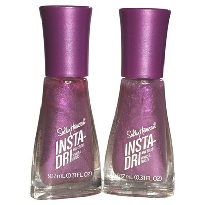 Sally Hansen Insta-Dri Nail Polish #448 Fig Flash 0.31 oz 2 Pack