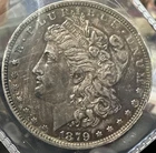 1879 Silver Morgan Dollar Coin - Toning?