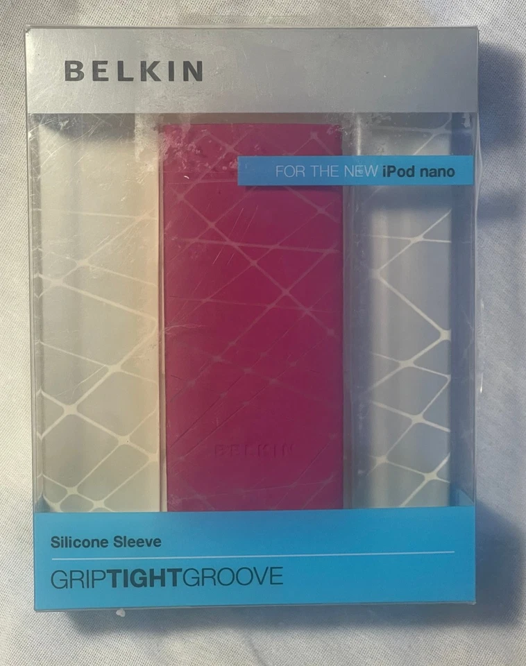 Funda de silicona BELKIN Grip ranura apretada para Apple iPod Nano 4G rosa claro Foto 2 de 4
