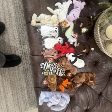 Lot Of 17 Beanie Babies All With Tags And Tag Protectors Great Resale Lot