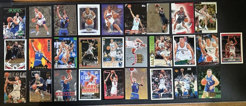 Jason Kidd lot (28) RCs Fleer Skybox Collectors Choice Flair Metal Chrome (READ)