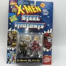 Marvel X-Men Steel Mutants Spy Wolverine vs. Omega Red Die Cast - 1994 Toy Biz